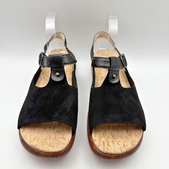 Algeria Womens Betsie Stretch Sandals EU 42 US 11.5-12 Black Leather NWOB - Picture 7 of 13